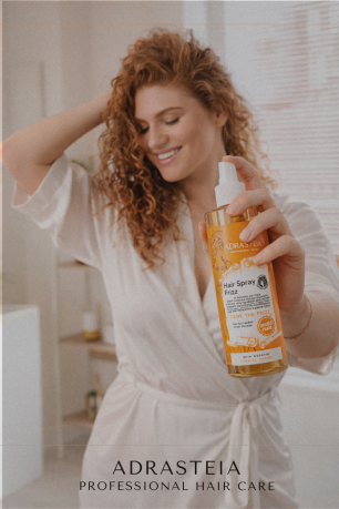 Adrasteia Hair Spray Frizz Curly – Isı Aktif Bukle Koruyucu 250 Ml