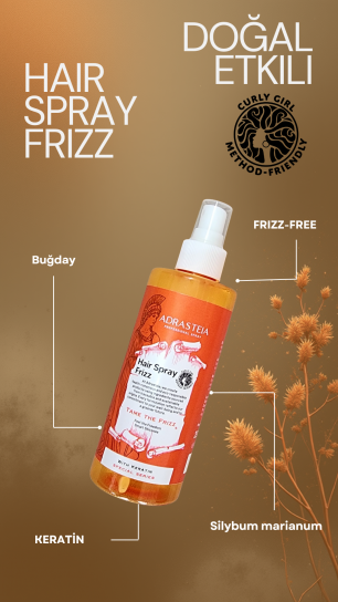 Adrasteia Hair Spray Frizz Curly – Isı Aktif Bukle Koruyucu 250 Ml